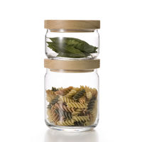 アデリア 保存容器 スタックストック S 木製フタ 1個 石塚硝子