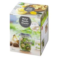 アデリア 保存容器 ガラス容器 メタルハンドルストッカー 800ml 日本製 1個 石塚硝子