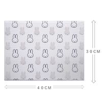 WH顔だけミッフィー マイクロファイバー 吸水水切りマット 30×40cm ホワイト 1枚 オカトー