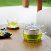 HARIO (ハリオ) 茶茶急須 丸 450ml コルクマット付 CHJMN-45-T-CP 1個