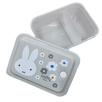 スケーター 抗菌 パッキン一体型 お弁当箱 保存容器 600ml ミッフィー モノトーン 日本製 食洗機対応 1個