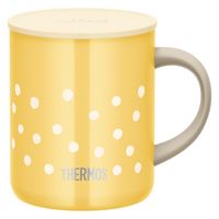 サーモス 真空断熱マグカップ 350ml ドットイエロー JDG-352LTD D-Y 1セット（12個）