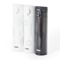 サーモス（THERMOS） 真空断熱 ケータイマグ 400ml JNI-403L BKL ロハコ コラボ商品【限定デザイン】  限定