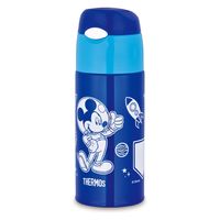 サーモス（THERMOS）真空断熱ストローボトル ミッキー ネイビーブルー 400ml 1個 キッズ ディズニー