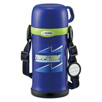 象印マホービン コップつき ステンレスボトル 600ml ブルー 1セット（3個）