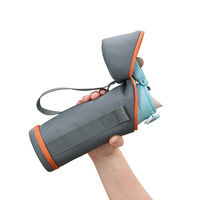 サーモス（THERMOS） マイボトルポーチ ストラップ付き グレーオレンジ APG-501 GY-OR 1個