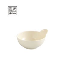 手付き とんすい アイボリー 12×14×5cm 電子レンジ・食洗器対応 日本製 1セット（2個入） ワールド・クリエイト