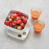 tak（タック） フルーツナッツ ライトイエロー（上段：500ml、下段：410ml） 電子レンジ対応 1セット 竹中