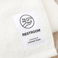今治タオル フェイスタオル ロハコ限定 LOHACO lifestyle towel ホワイト（白） トイレ用 約34cm×75cm 1枚  オリジナル