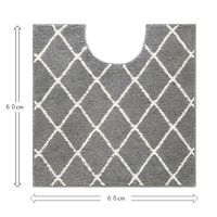 Saltoru（ソルトル） トイレマット 60×60cm ベニワレン グレー 1枚 オカトー