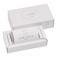 上州絹屋 フェイスタオル シルキーフォーム for face ホワイト 絹 100% 1個 ミヤマ全織