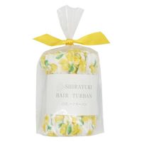 白雪 白雪ヘアターバン レモン 36140 1セット（3個）