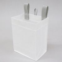 Sheersto ランドリー収納 ポケット 小物収納 吊下げ収納 クリア 幅15×奥行10×高さ20cm 1個 東和産業