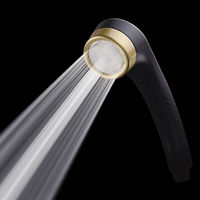 シャワーヘッド サロンスタイルシャワー スカルプケア 最大50%節水 ブラック 日本製 SSC-24N 1個 アラミック