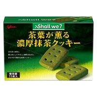 シャルウィ？＜茶葉が薫る濃厚抹茶クッキー＞ 1セット（1個×5） 江崎グリコ ビスケット クッキー