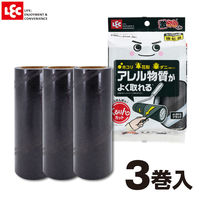 激コロ くるりんカット 強粘着 カーペットクリーナー スペア 90周 ブラック 1パック（3巻入） レック