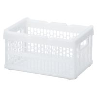 「現場のチカラ」 ハンドル付 折りたたみメッシュコンテナ 10L W 1セット（8個）  オリジナル