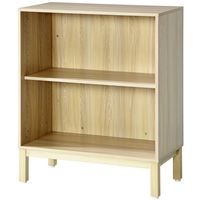 PREDONA（プレドナ）木製シェルフ  オープン 下置き用 2段 幅800×奥行400×高さ970mm ナチュラルウッド スクエア脚　1台