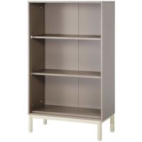 PREDONA（プレドナ）スチールシェルフ　 オープン 下置き用 3段 幅800×奥行400×高さ1360mm モカブラウン ラウンド脚　1台