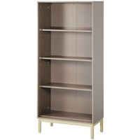 PREDONA（プレドナ）スチールシェルフ　 オープン 下置き用 4段 幅800×奥行400×高さ1750mm モカブラウン ラウンド脚　1台