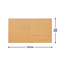 タトウ（折り包み）ケース 長3サイズ 235×120×15～25mm 1パック（20枚入） フジケース