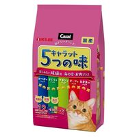 キャラット 5つの味 海の幸 お肉プラス 国産 1.2kg（240g×5袋入）6袋 ペットライン キャットフード