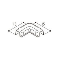 フクビ化学工業 あんからプラス用小口隠し見切R出隅 クリーム PKRDC 1セット(20個入)（直送品）