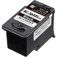 エコリカ キヤノン（Canon）用 リサイクルインク ECI-C360XLB ブラック BC-360XL対応 大容量 1個