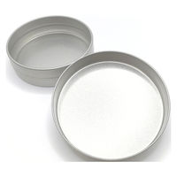 エビ寿2 缶やさん TINCAN ブリキ平丸缶M(梨地) 89ф×26h(mm) 156817 1個（直送品）