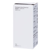 現場のチカラ 梱包用テープカッター GRIP CUT グレー 替え刃式 プラス 1セット（1個×5） オリジナル