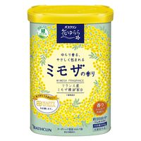 【数量限定】 入浴剤 花ゆらら ミモザの香り 600g ミモザイエローのお湯 透明タイプ 1セット（15個）医薬部外品 アース製薬