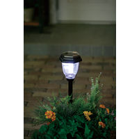 アイリスオーヤマ ソーラーライト ガーデンライト LED パルス式 ホワイト GSL-P4W 1個