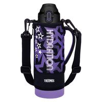 サーモス 真空断熱スポーツボトル 1L ブラックパープル FJS-1000F BKPL1セット（3個）