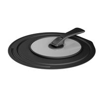 サーモス 折りたたみスタンド式フタ ブラック KLD-002 BK1個