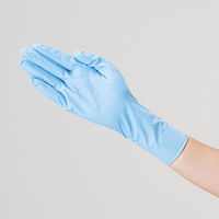 サンフラワー ニトリル手袋 No.298 ニトリルP.F.ロンググローブ厚手 ブルー LL 1ケース(1000個(50個×20))（直送品）