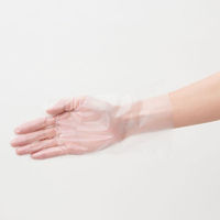 サンフラワー ポリ手袋 No.400 ポリエチグローブ(内エンボス)箱入 クリア S 1ケース(4000個(100個×40))（直送品）