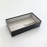 アクタ PHカートンワン折重70×37(48)黒焼杉縁 2000022100 1ケース(200個(25個×8))（直送品）