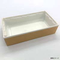 アクタ 弁当容器 ワン折重 PH73×38A CR 底 2000022297 1ケース(400個(50個×8))（直送品）