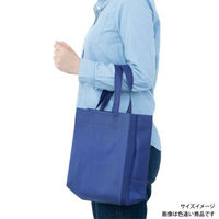 廣川 エコバッグ 不織布A4マチ付きバッグ 黒 238840 1ケース(400個(1個×400))（直送品）