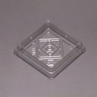 廣川 和菓子容器 MAK-3 本体(透明) 30464304 1ケース(4000個(100個×40))（直送品）