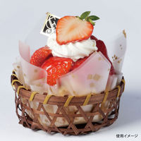 石渡 ケーキトレー 竹丸 茶 58218 1ケース(400個)（直送品）