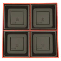 中央化学 折箱 折 松花堂 7寸-4 黒・古今 (ボ) 670588 1ケース(160個(20個×8))（直送品）