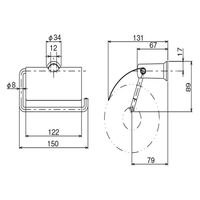 【建築金物・内装材】 リラインス R1505 ペーパーホルダー 1個（直送品）
