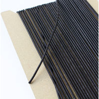 日本紐釦貿易 ワックスコードS 黒 長さ15m巻 DC1638S-30 1セット(3巻)