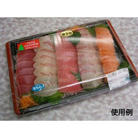 中央化学 刺身容器 HS 角皿 特3 黒 106682 1ケース(150個(25個×（直送品）