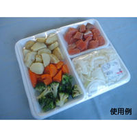 中央化学 発泡トレー CJ25-30F 白 136077 1ケース(300個(50個×6))（直送品）