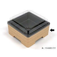 アクタ ワン折 小隅45 杉 足付 縁 00245805 1ケース(400個(50個×8))（直送品）