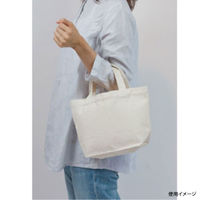 廣川 エコバッグ キャンバストート 横型 中 ナチュラル 030246 1ケース(100個(1個×100))（直送品）