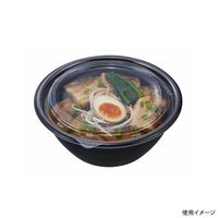 中央化学 麺容器 TP めん鉢 M18 黒両 身 018028 1ケース(600個(50個×12))（直送品）