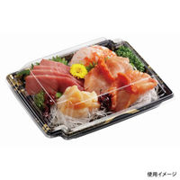 中央化学 刺身容器 CF かく鉢 20-16 松月BK-BK 身 289496 1袋(50個)（直送品）